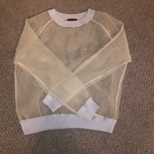 TOPSHOP Transparent/Sheer Top